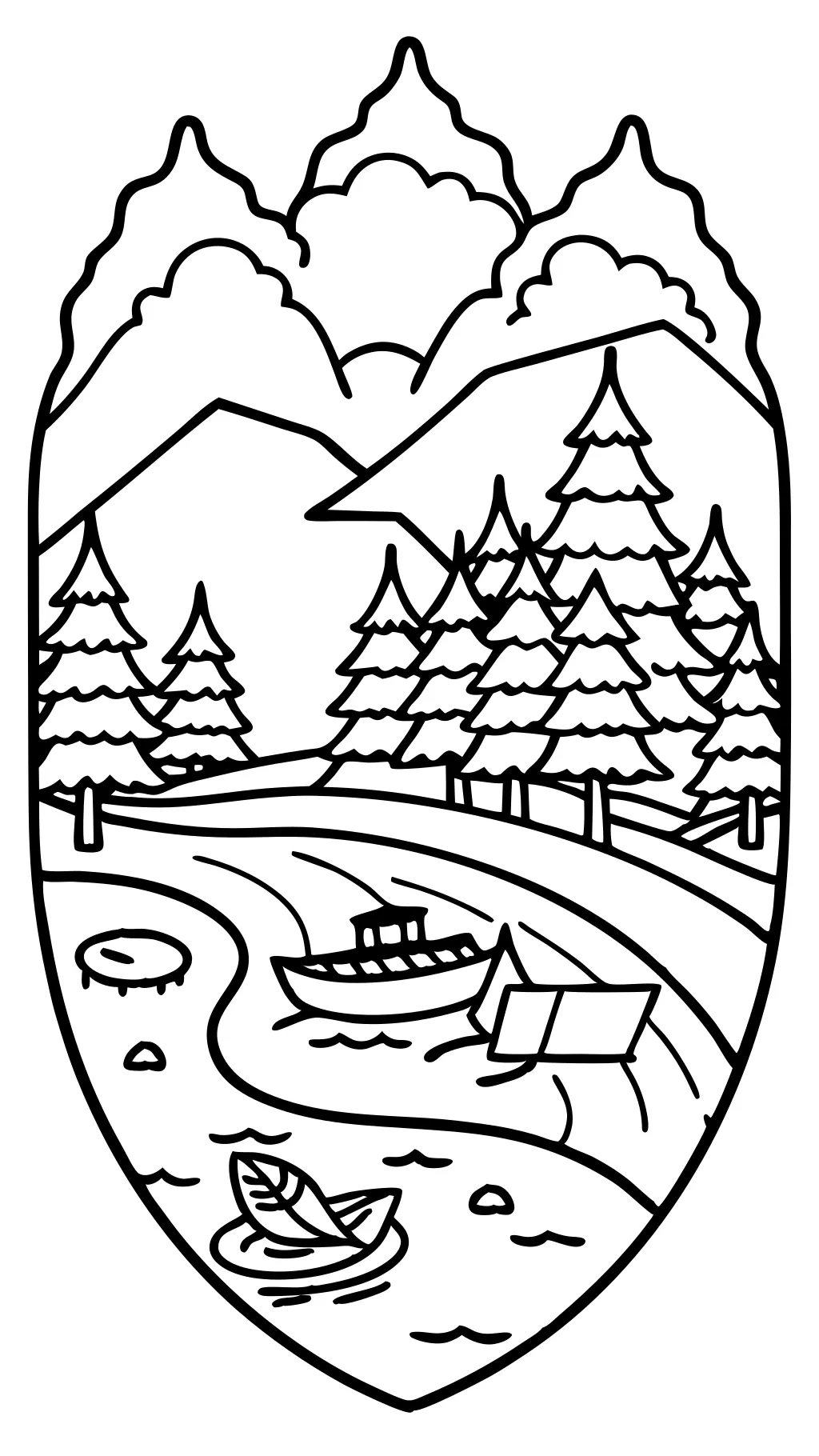 river coloring pages